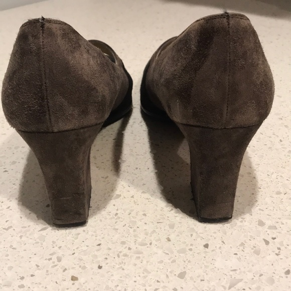 Salvatore Ferragamo Chocolate Suede Mary Janes